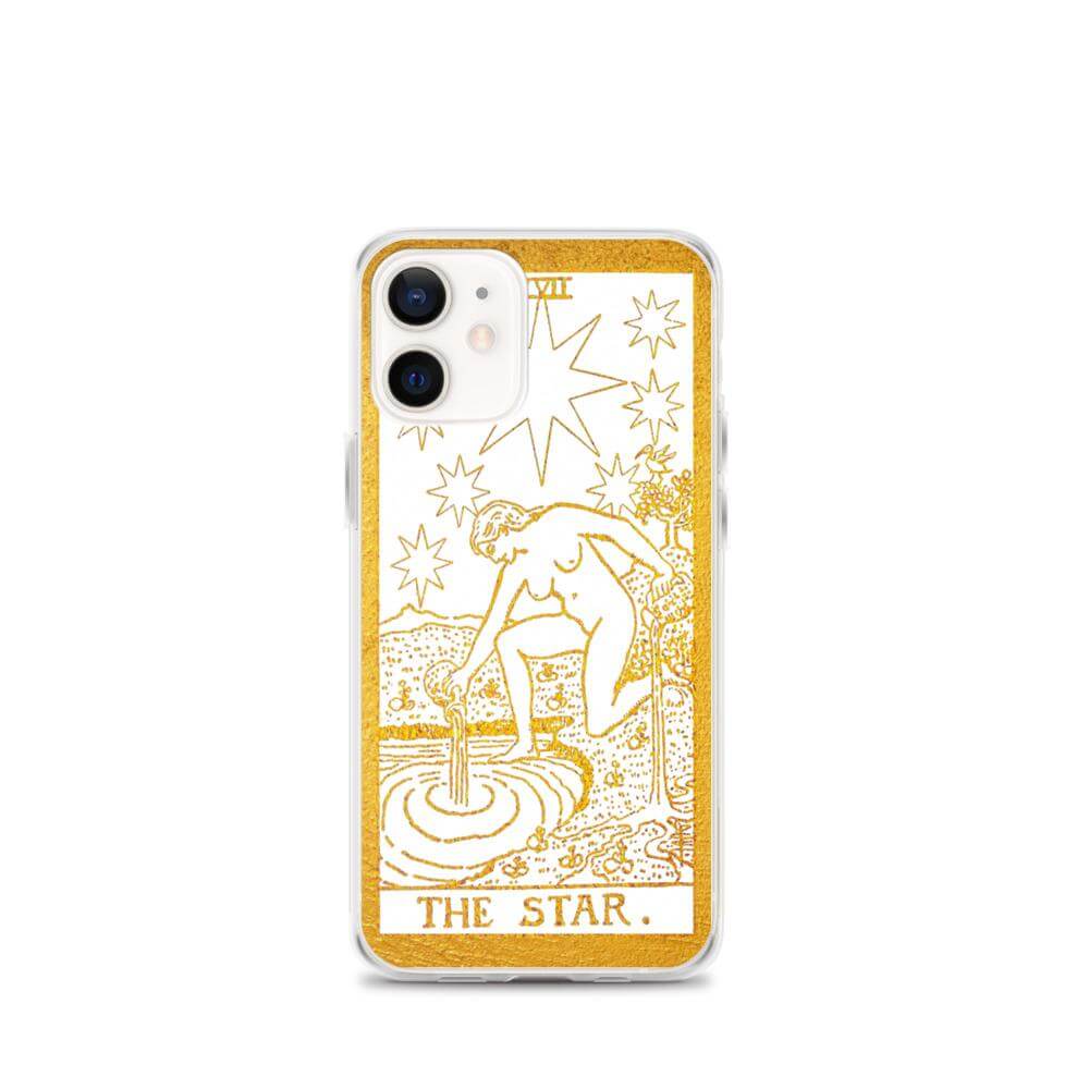 The Star -  Tarot Card iPhone Case (Golden / White) - Image #25