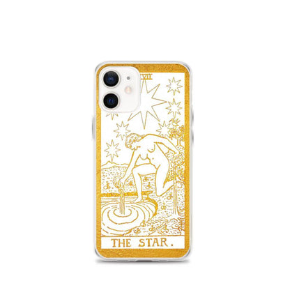 The Star -  Tarot Card iPhone Case (Golden / White) - Image #25