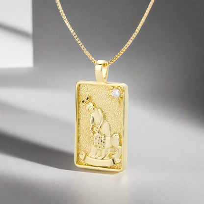 Tarot Necklace | Shiny Tarot Cards Pendant | Apollo Tarot