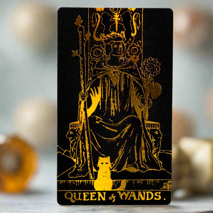 Black & Gold Foil Tarot Deck | Rider-Waite-Smith Remastered Cards For Beginner Tarot Readers | Premium Gift Box With English Guidebook | Apollo Tarot