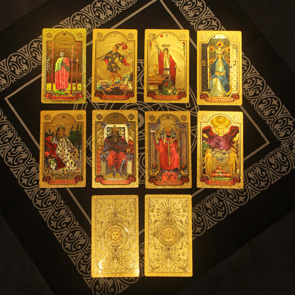 Gold Foil Rider-Waite Tarot Deck Gift Box With Guidebook For Beginners | Premium Cards | Apollo Tarot Shop