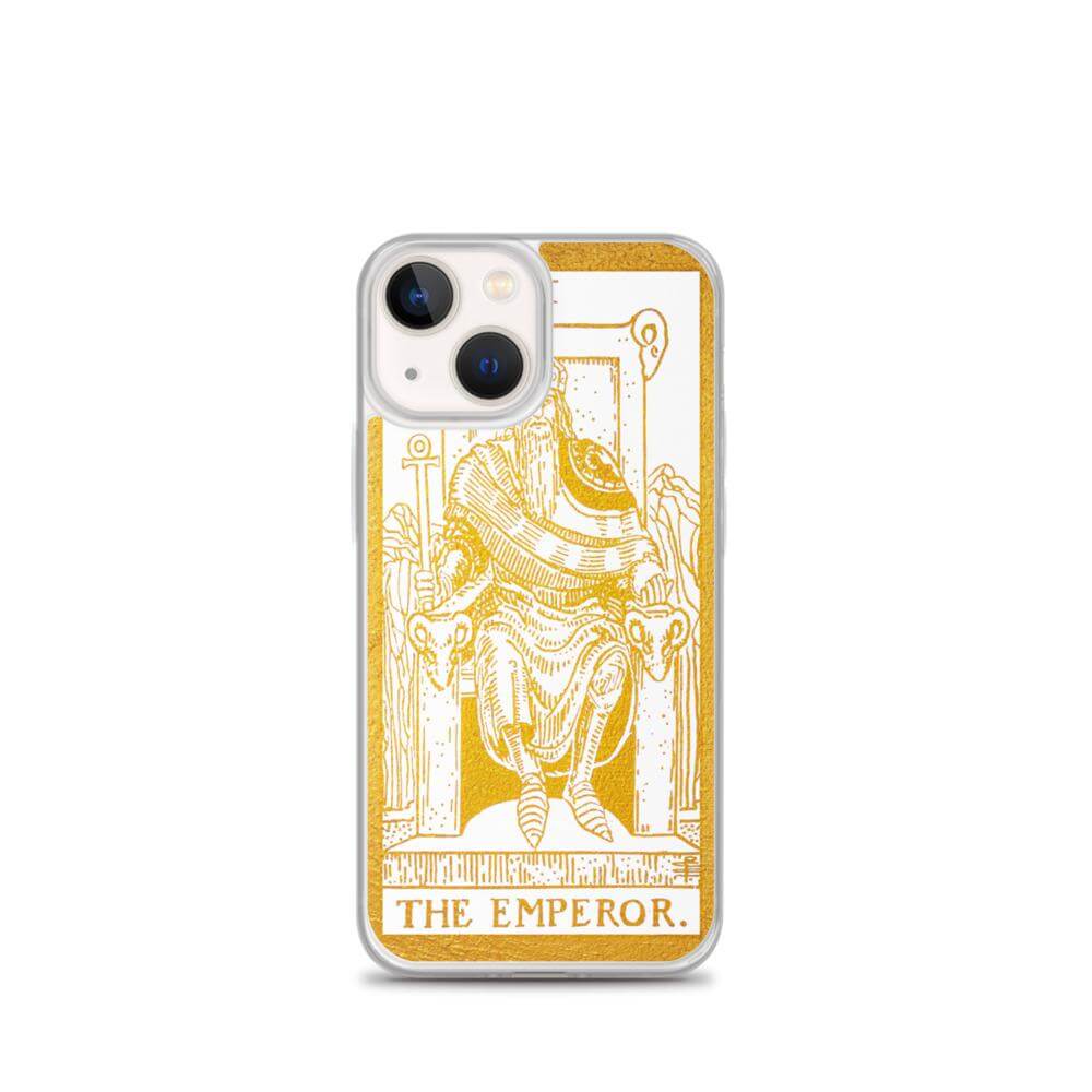 The Emperor -  Tarot Card iPhone Case (Golden / White) - Image #18