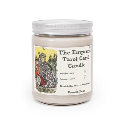 The Empress Tarot Card Aromatherapy Vanilla Candle, 9oz - Image #1