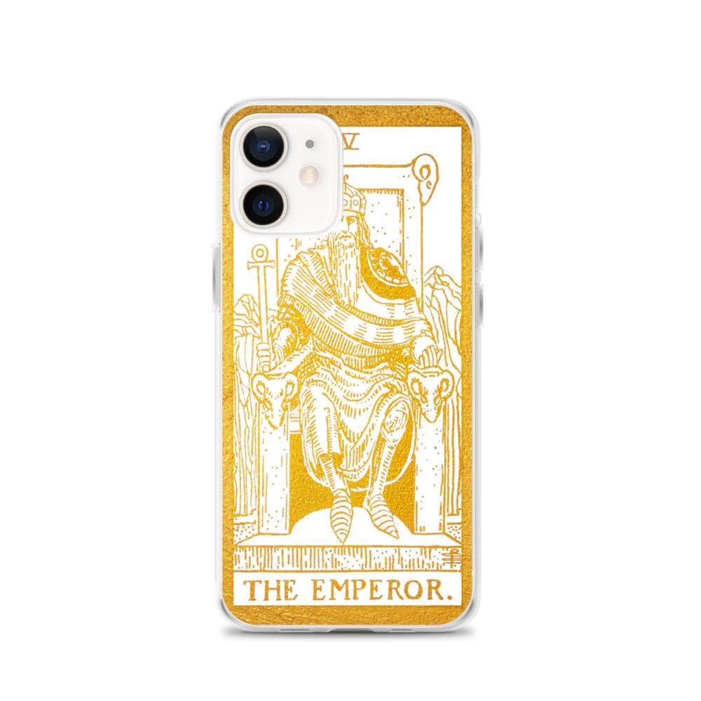 The Emperor -  Tarot Card iPhone Case (Golden / White) - Image #14
