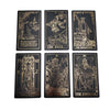 Load image into Gallery viewer, Gilded Universal Waite Tarot Deck, Black &amp; Gold Lined Divination Cards, Gold Foil Neo Rider Black Golden Edition | Apollo Tarot