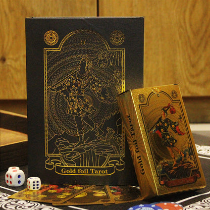 Gold Foil Rider-Waite Tarot Deck Gift Box With Guidebook For Beginners | Premium Cards | Apollo Tarot Shop