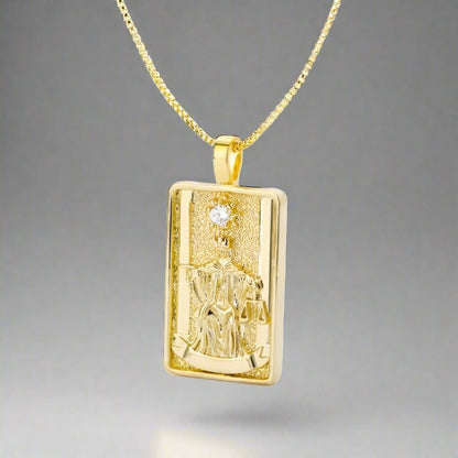 Tarot Necklace | Shiny Tarot Cards Pendant | Apollo Tarot