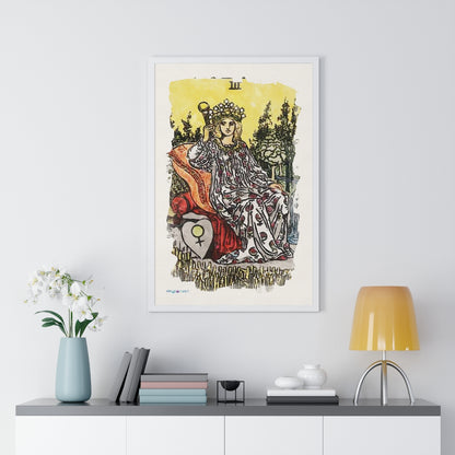 Watercolor Of The Empress Tarot Card | Framed Fine-Art Print | Apollo Tarot