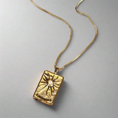 Tarot Necklace | Shiny Tarot Cards Pendant | Apollo Tarot