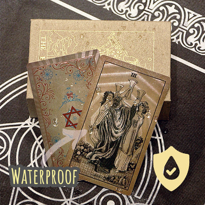 Gold Foil Tarot Deck | High End Rider-Waite Cards With English Guidebook For Beginner Tarot Readers | Witchy Gift Premium Box | Apollo Tarot