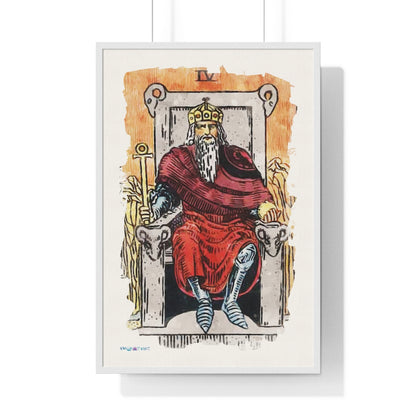 Watercolor Of The Emperor Tarot Card | Framed Fine-Art Print | Apollo Tarot