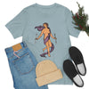Load image into Gallery viewer, The World Tarot Card Unisex Blue T-Shirt | Witchy Apparel Gift For Spiritual Men &amp; Women | Apollo Tarot 