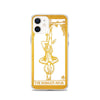 Load image into Gallery viewer, The Hanged Man - Tarot Card iPhone Case (Golden / White) - Image #15