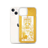 The Chariot -  Tarot Card iPhone Case (Golden / White) - Image #24