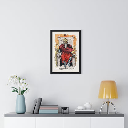 Watercolor Of The Emperor Tarot Card | Framed Fine-Art Print | Apollo Tarot