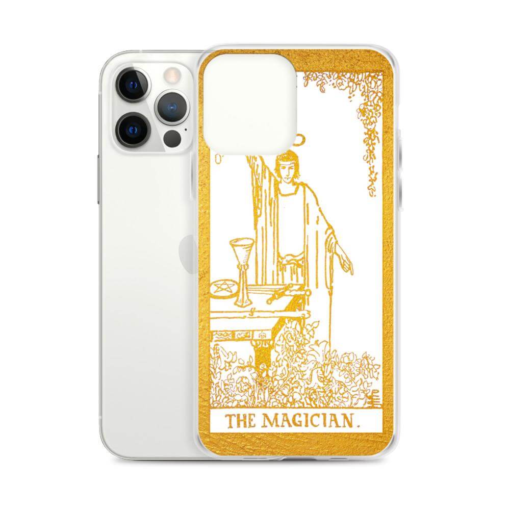 The Magician -  Tarot Card iPhone Case (Golden / White) - Image #20