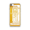 The High Priestess -  Tarot Card iPhone Case (Golden / White) - Image #13