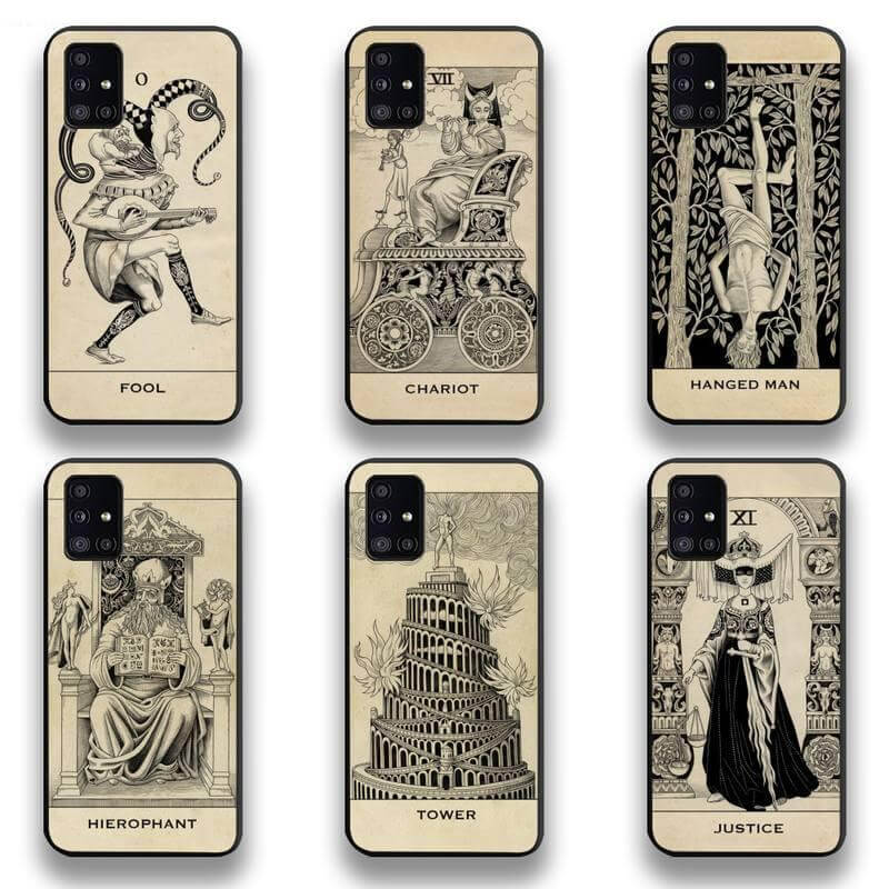 Tarot Phone Case | Major Arcana Tarot Card Flexi Cover | Samsung Galaxy A30, A40, A50, A70, A80, A71, A51 - Image #1