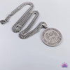 Load and play video in Gallery viewer, 7 Archangels Portrait Necklace | Angel Wings Stainless Steel Pendants