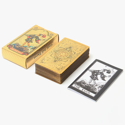 Gold Foil Rider-Waite Tarot Deck Gift Box With Guidebook For Beginners | Premium Cards | Apollo Tarot Shop