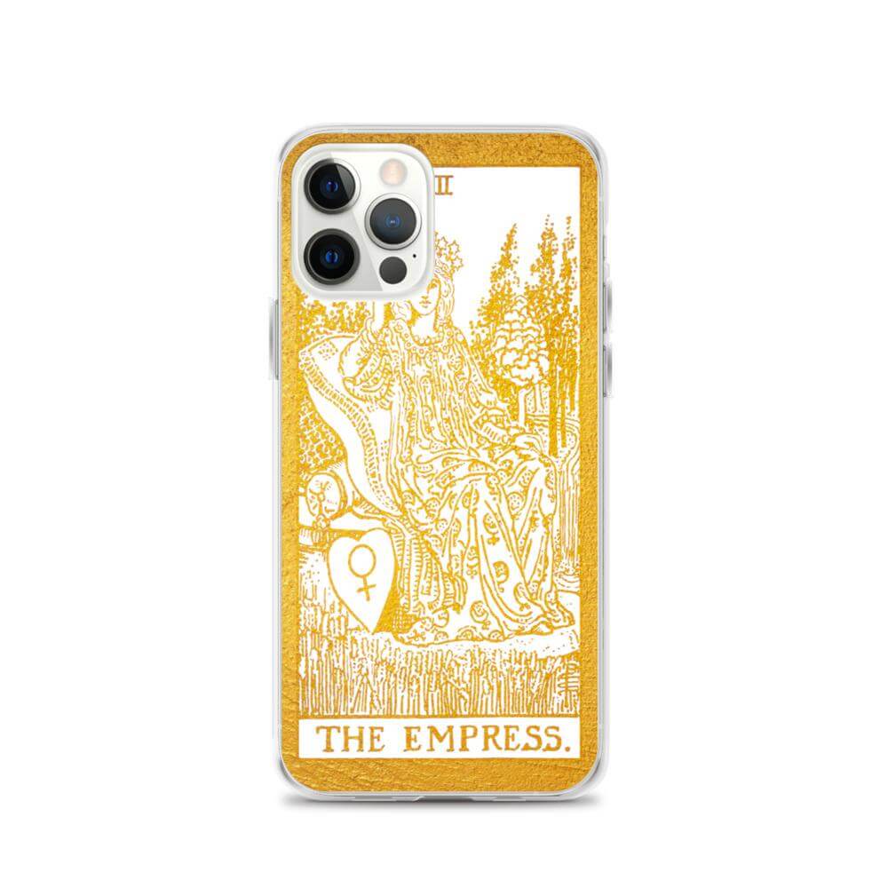 The Empress -  Tarot Card iPhone Case (Golden / White) - Image #15