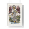 Watercolor of The Temperance Tarot Card Framed Poster | Apollo Tarot
