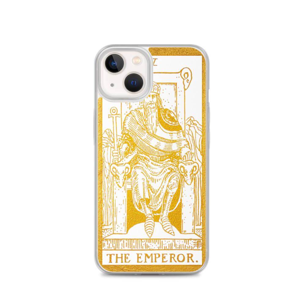 The Emperor -  Tarot Card iPhone Case (Golden / White) - Image #19