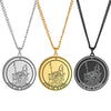Round Tarot Card Necklace | Suit Of Wands Minor Arcana Rounded Cards Pendant | Unisex Statement Jewelry | Apollo Tarot Shop