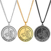 Round Tarot Card Necklace | Suit Of Wands Minor Arcana Rounded Cards Pendant | Unisex Statement Jewelry | Apollo Tarot Shop
