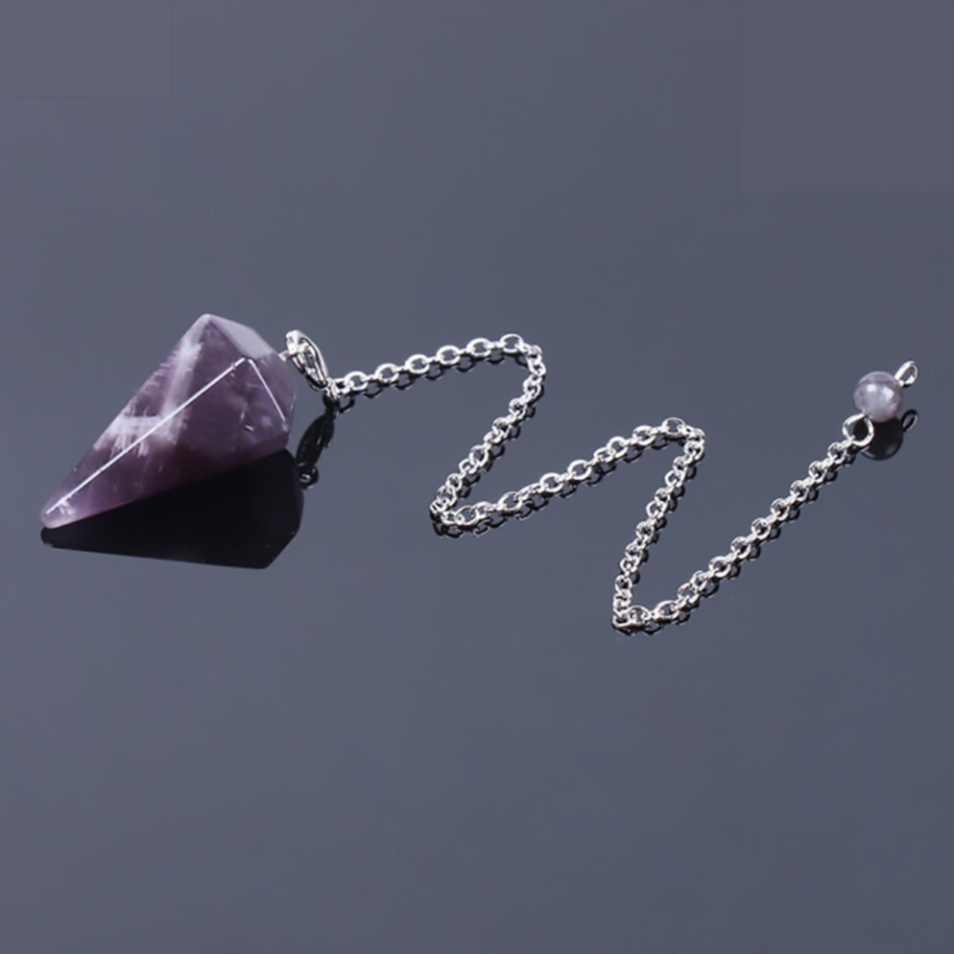 Healing Crystal Pendulum for Divination Dowsing Readings | Pink Quartz Pendulums Of Natural Gemstones For Fortune Telling | Apollo Tarot Shop