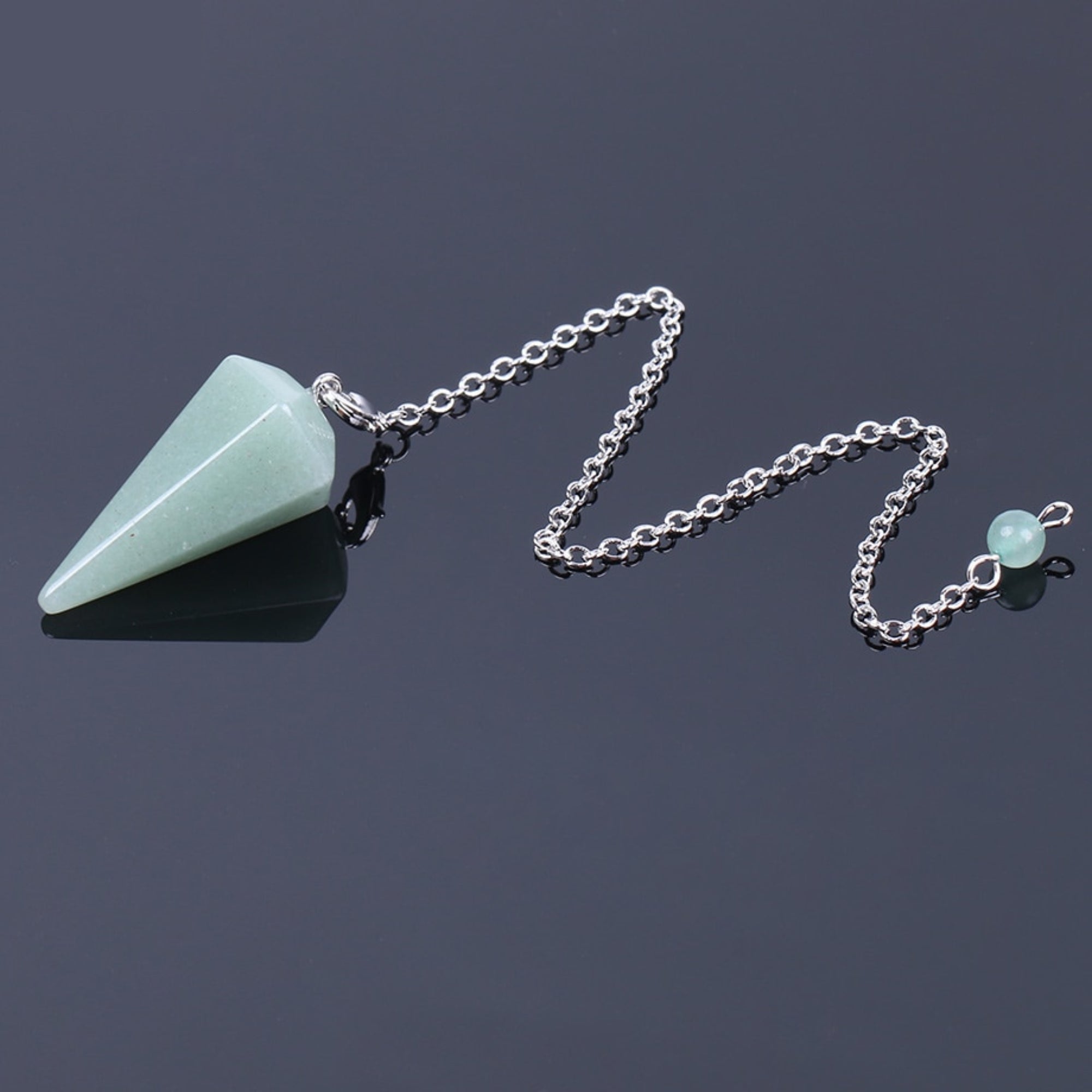 Healing Crystal Pendulum for Divination Dowsing Readings | Pink Quartz Pendulums Of Natural Gemstones For Fortune Telling | Apollo Tarot Shop