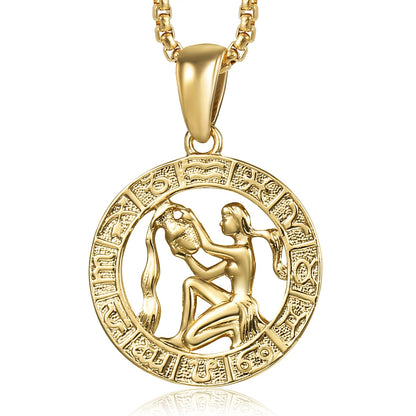 Zodiac Sign Necklace | 12 Constellation Pendants For Spiritual Men & Women | Silver & Gold-Plated Astrology Jewelry | Apollo Tarot Shop