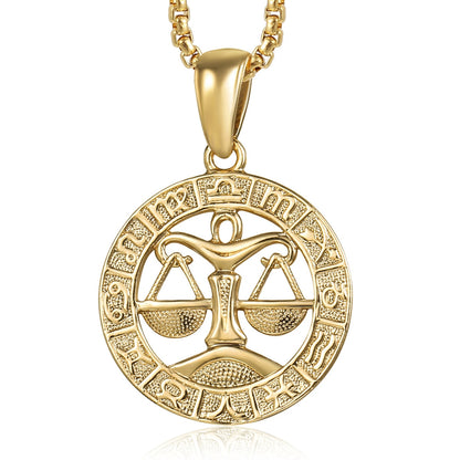 Zodiac Sign Necklace | 12 Constellation Pendants For Spiritual Men & Women | Silver & Gold-Plated Astrology Jewelry | Apollo Tarot Shop