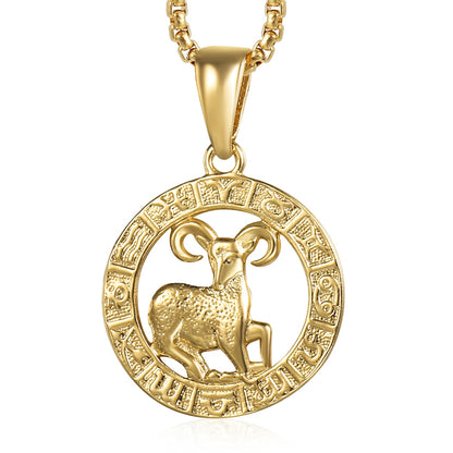 Zodiac Sign Necklace | 12 Constellation Pendants For Spiritual Men & Women | Silver & Gold-Plated Astrology Jewelry | Apollo Tarot Shop