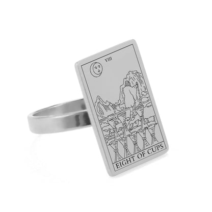 Tarot Card Ring - Silver | Suit of Cups Charms | Apollo Tarot Shop