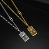Load image into Gallery viewer, Tarot Card Necklace | Major and Minor Arcana Amulet Pendant | Silver And Gold Stainless Steel Jewelry