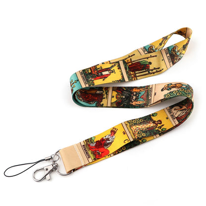 Lanyard Of The Magician Tarot Card Business ID Credit Card Cover | Funny Badge Holder Phone Strap | Major Arcana Hang Rope Keychain Keyrings Lariat | Apollo Tarot Shop