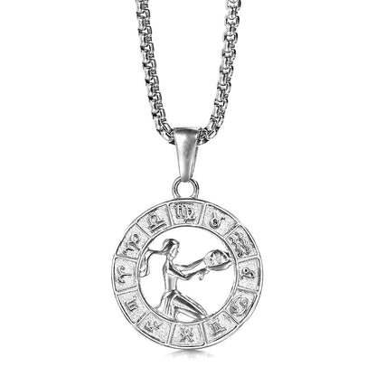 Zodiac Sign Necklace | 12 Constellation Pendants For Spiritual Men & Women | Silver & Gold-Plated Astrology Jewelry | Apollo Tarot Shop