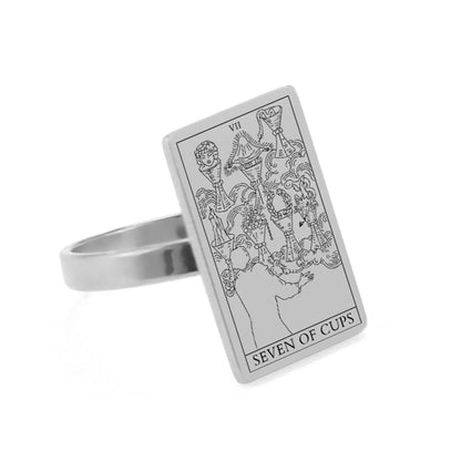 Tarot Card Ring - Silver | Suit of Cups Charms | Apollo Tarot Shop