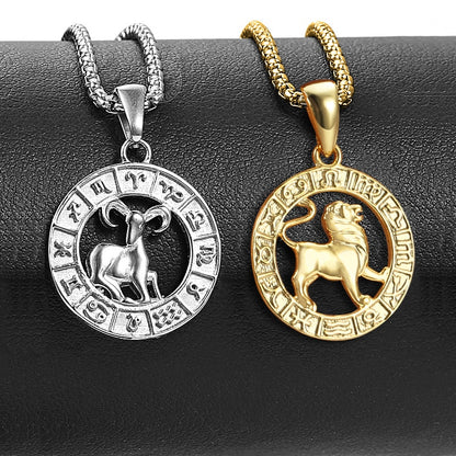 Zodiac Sign Necklace | 12 Constellation Pendants For Spiritual Men & Women | Silver & Gold-Plated Astrology Jewelry | Apollo Tarot Shop