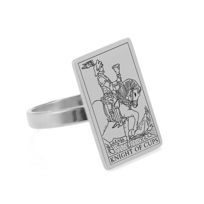 Tarot Card Ring - Silver | Suit of Cups Charms | Apollo Tarot Shop