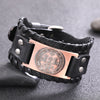 Load image into Gallery viewer, Angel Sigil Bracelet, Leather Charm Of The Archangel Raphael, Men&#39;s Jewelry | Apollo Tarot