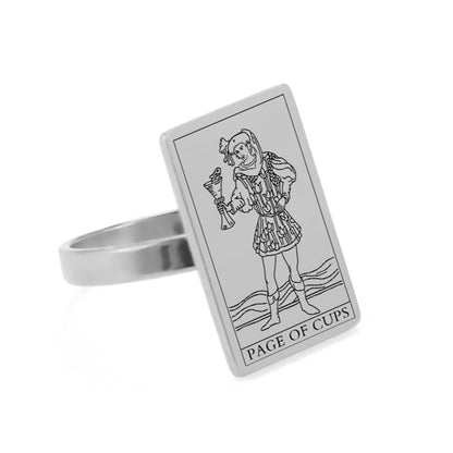 Tarot Card Ring - Silver | Suit of Cups Charms | Apollo Tarot Shop