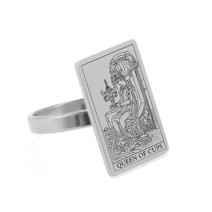 Tarot Card Ring - Silver | Suit of Cups Charms | Apollo Tarot Shop