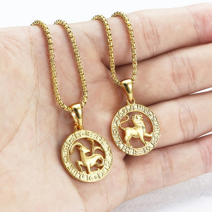 Zodiac Sign Necklace | 12 Constellation Pendants For Spiritual Men & Women | Silver & Gold-Plated Astrology Jewelry | Apollo Tarot Shop