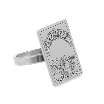 Tarot Card Ring - Silver | Suit of Cups Charms | Apollo Tarot Shop