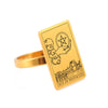 Load image into Gallery viewer, Gold Tarot Card Ring | Charms From The Suit Of Pentacles Rider-Waite-Smith Deck | Apollo Tarot