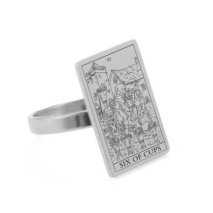 Tarot Card Ring - Silver | Suit of Cups Charms | Apollo Tarot Shop