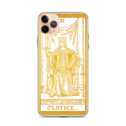 Justice Golden iPhone Case - Apollo Tarot