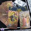 Load image into Gallery viewer, Gold Foil Tarot Deck | Luxury PVC Waterproof Wear-Resistant Tarot Cards In Antique Faded Golden Style | Premium Divination Gift Box + English Guidebook | Apollo Tarot Shop